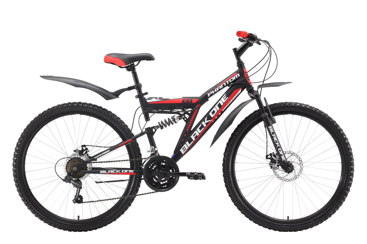 Двухподвесный велосипед 26 дюймов BLACK ONE Phantom Disc (2016)