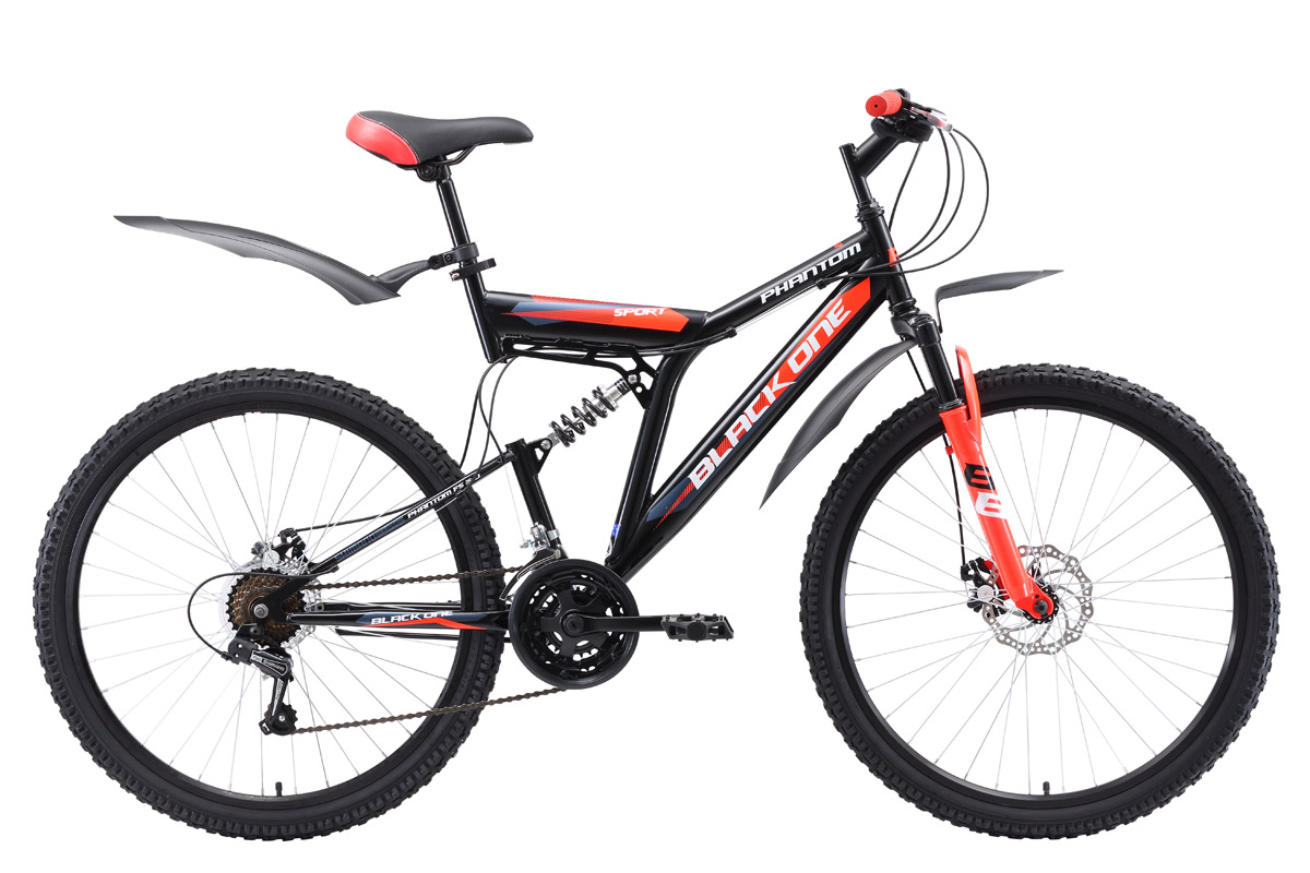 Двухподвесный велосипед 26 дюймов BLACK ONE Phantom FS 26 D (2018)