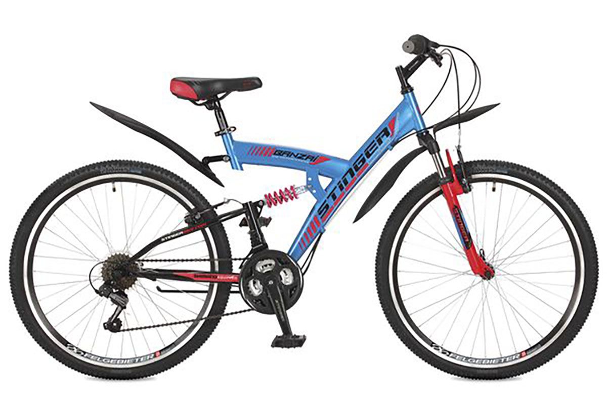 Двухподвесный велосипед 26 дюймов STINGER Banzai 26 (2017)
