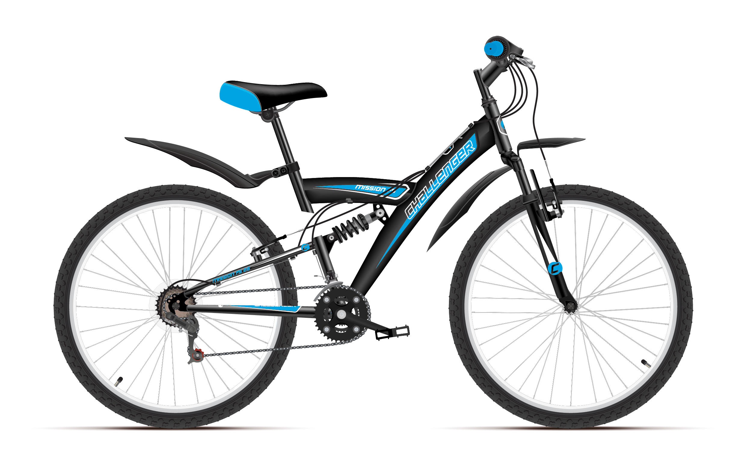 Двухподвесный велосипед 26 дюймов CHALLENGER Mission FS 26 (2018)
