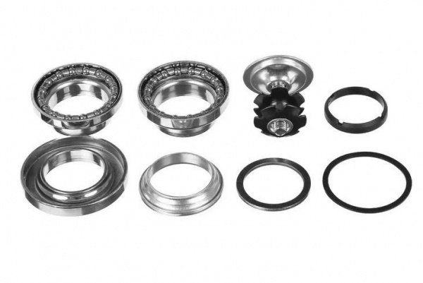 Рулевая колонка NECO H825 25,4mm,MTB, серебристая