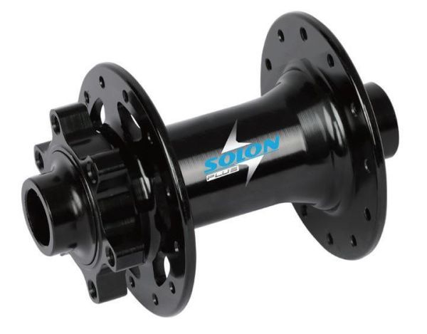 Втулка передняя Solon DH928TF 32H DISC M15*100mm,ось 15мм, крепление IS6, 2 промподшипника, черная