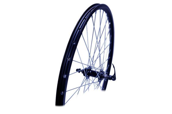 Колесо 24" MTB переднее,двойной обод DA-20 24"1,5*36,чер вт.AFD-801 с эксц,под резьбовой диск, 36 спиц
